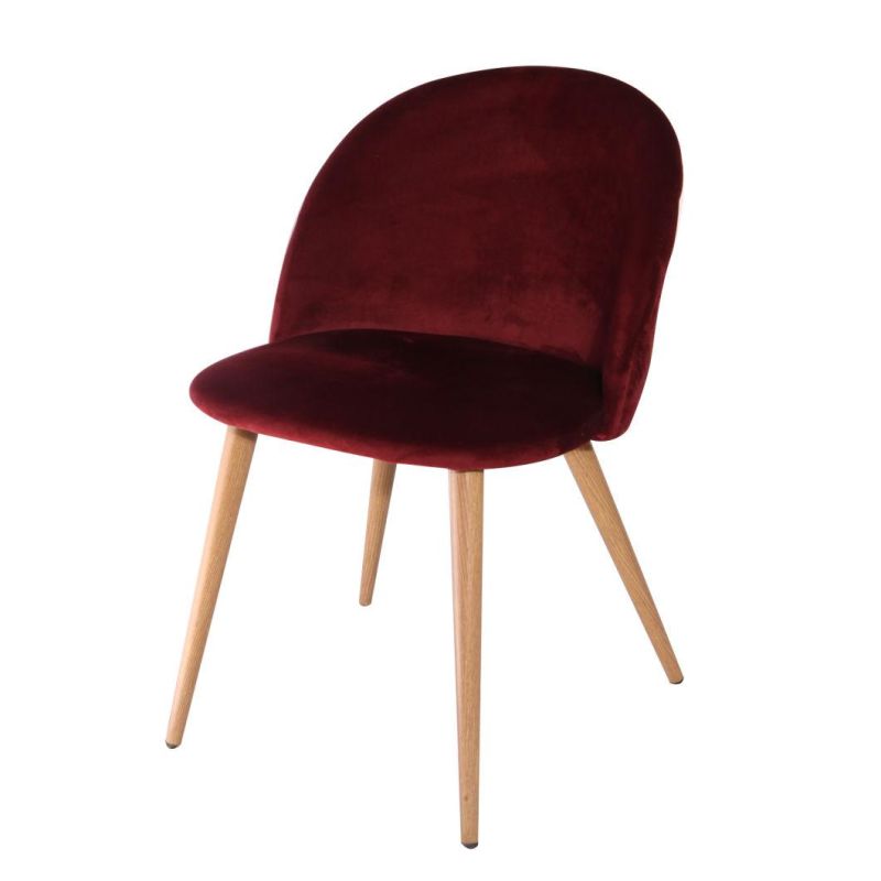Velvet Chair Luxury Nordic Indoor Home Furniture Room Restaurant Dining Velvet Modern