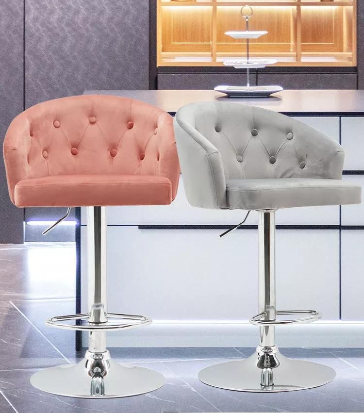 Leisure Chair Bar Stool Pink Lounge Chair Accent Chair Bar Chair
