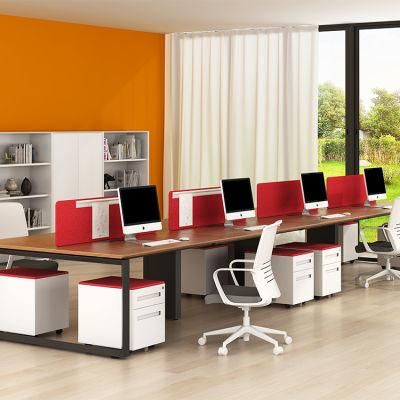 Staff Table Workstation Used Laminated Chipboard Face to Face Standard 8 People Office Desk