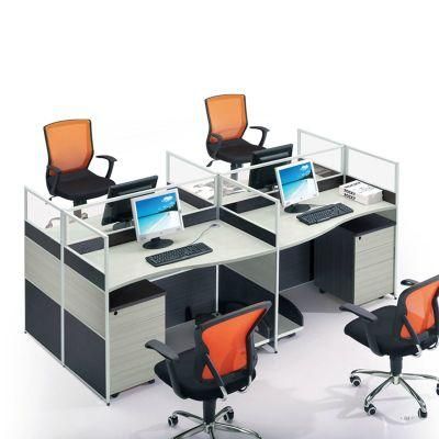 Adjustable Comfortable Office Chair 4 Seater Office Workstation