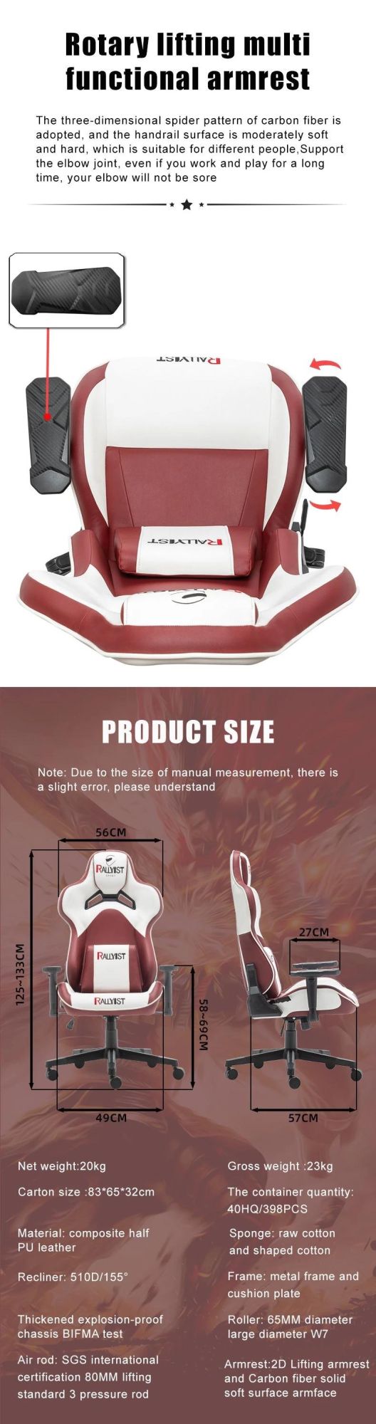 High Quality Competitive Computer Chair Adjustable Office Chair Gaming Chair