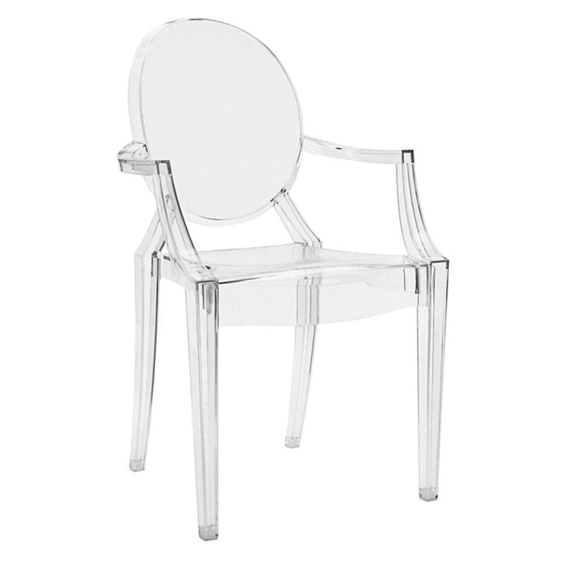 Transparent Chairs Modern Transparent Acrylic Phoenix Restaurant Furniture Chairs Revolving Chairs for Events