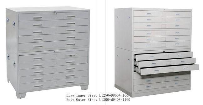 3 Doors 6 Drawers Steel Cabinet/Shelf