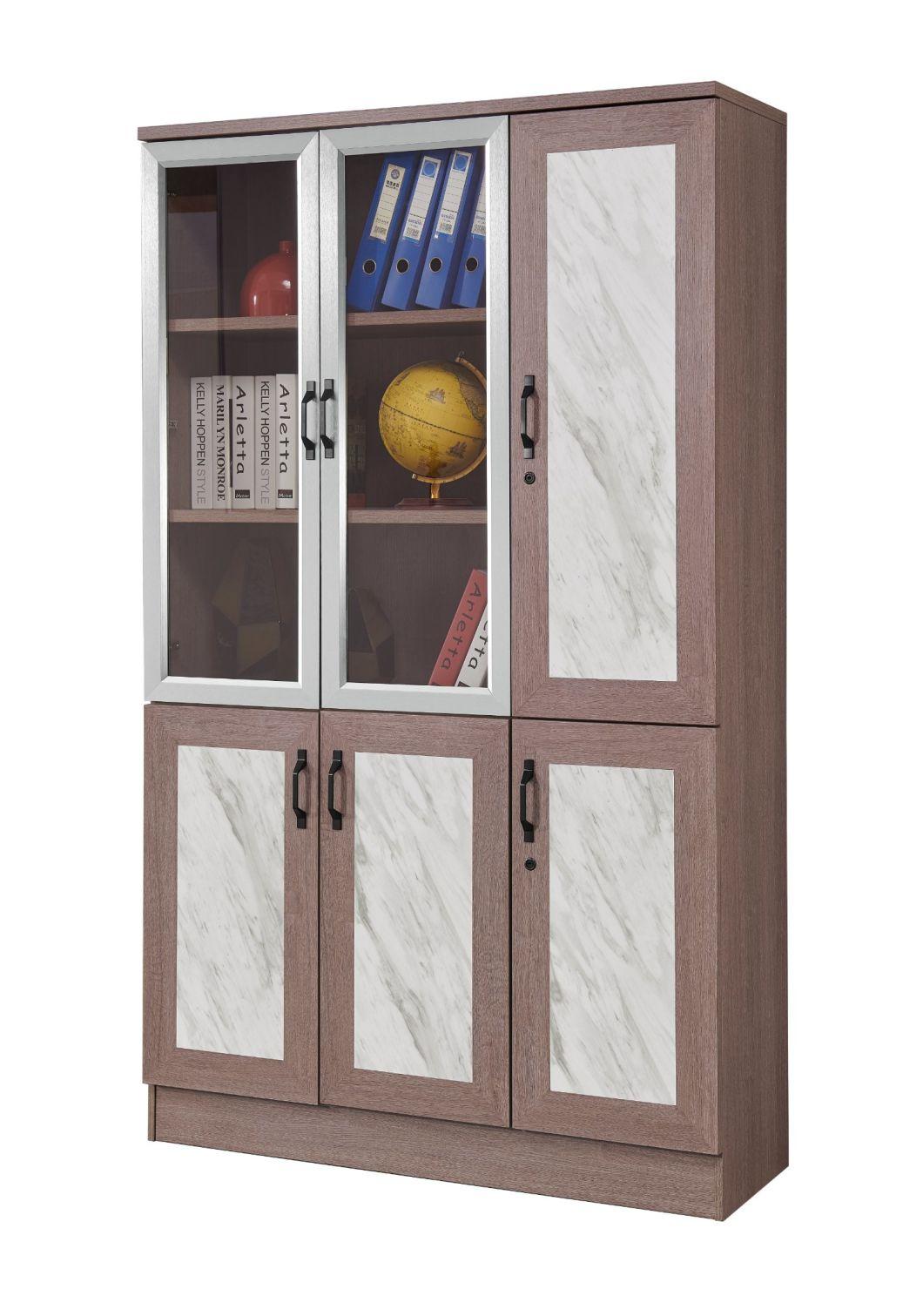 Hot Sale Modern Design Office Furniture MDF Wooden 3 Doors Bookshelf