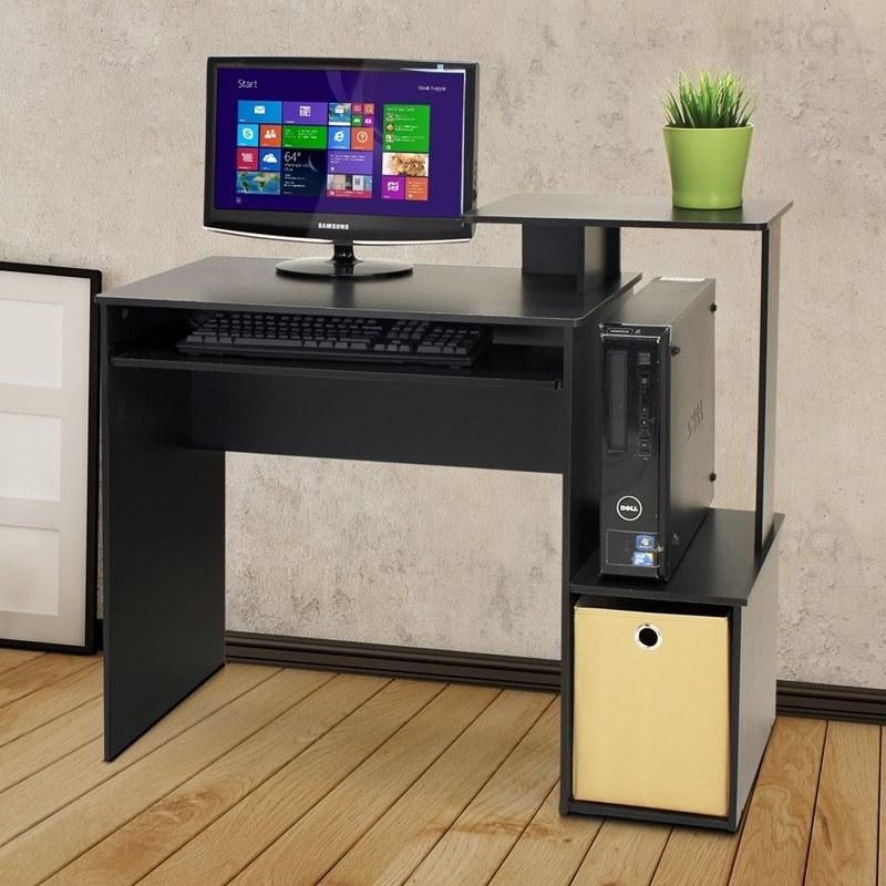 Multipurpose Home Office Desk with Storage for Small Space