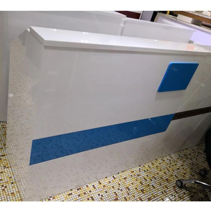 Hl-031 2021 Top Quality Mix Color Salon Reception Table Consult Table for Sale Cashier Desk Check-out Counter Checkstand