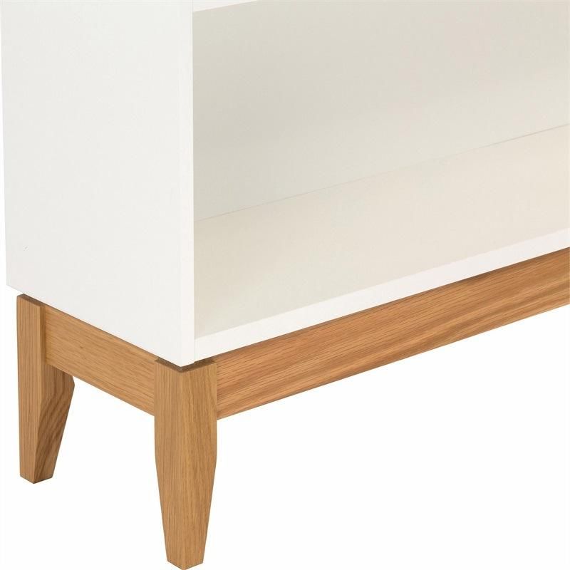 Simple Style Three-Layer Shelf with Heavy Feet and a Drawer