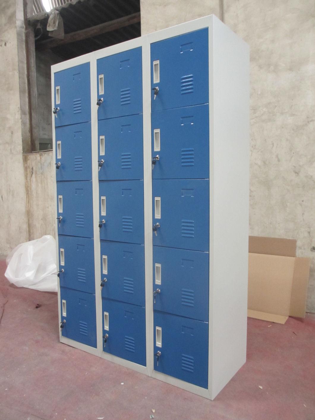 15 Door School Gym Office Metal Locker Cabinet