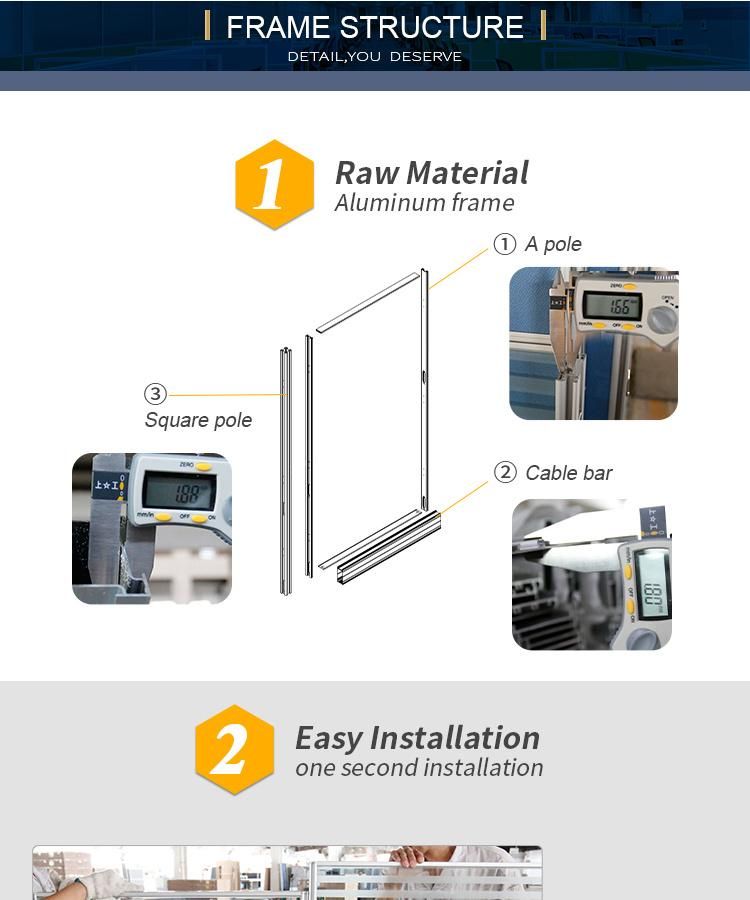 Modular Customized Size Aluminum Profile Call Center Workstation Used Screen Fabric Office Desk Partition with Cabinet