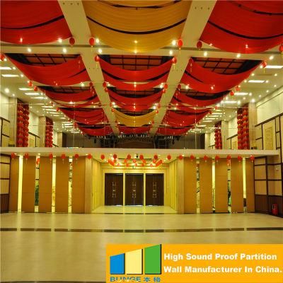 Ultra High Movable Sound Proof Partition Wall Banquet Hall Folding Partition Wall Manufacturer China