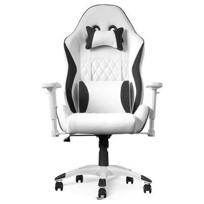White High Density Foam Reclining Gaming PC Chair with High Back