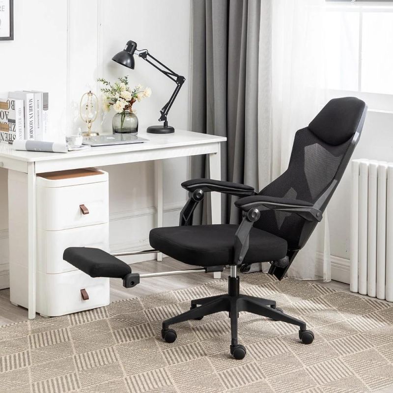 Free Sample China Factory Price Ergonomic Office Chairs with Footrest and Manufacturers for Commercial Use Office Solution