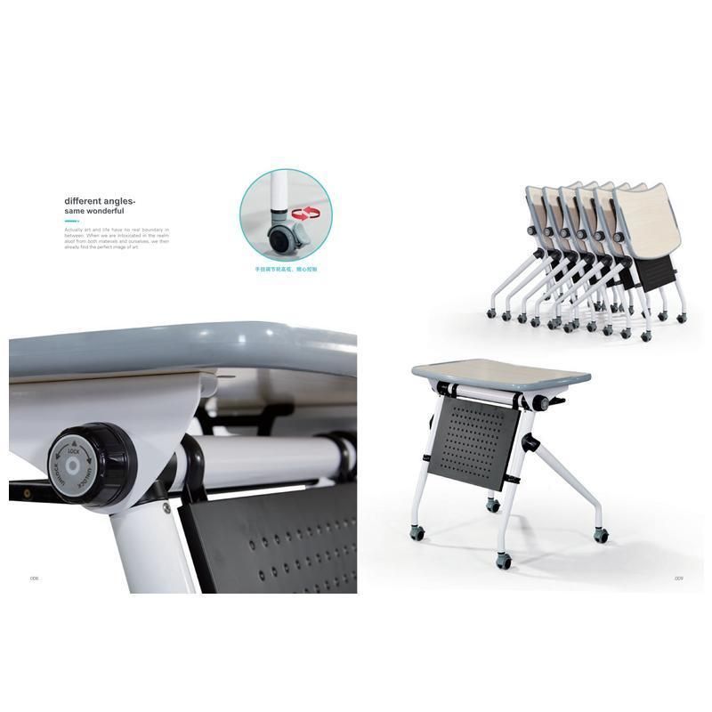 Stackable Folded Adjustable Standing Special-Shaped Computer Study Office Table Training Desk