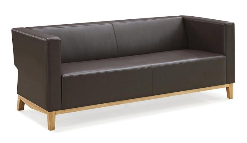 Office Lobby Combination Synthetic Leather Sofa Public Waiting Sofa for Reception