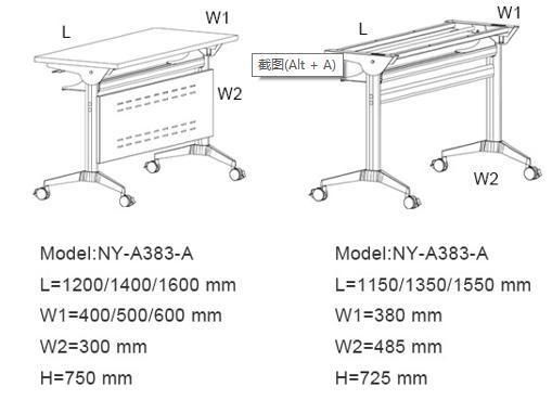 Elites Hot Sale University Classroom Computer Table Office Training Standing Desk