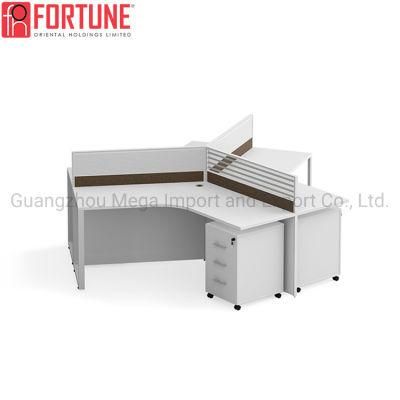 3 Persons Office Cubicle with Pedestal