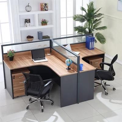 Modular Aluminium Soundproof Partition 2 Person Office Workstation
