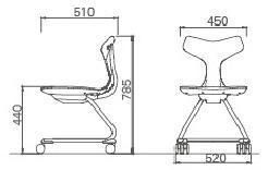 Auditorium Lecture Hall Classroom Ergonomic Office PP Student Chair