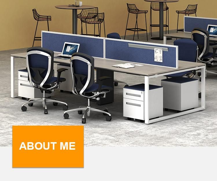 Open Space Office Furniture Face to Face Workstations 4 Seater Office Computer Desk for 4 Person