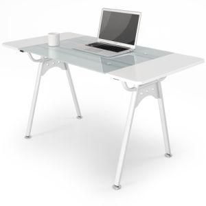 White Glass Computer Table in Home