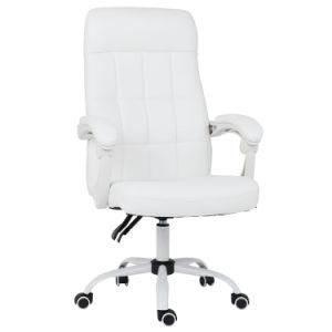 Modern High-Back PU Executive Conference Office White Boss Desk Chair