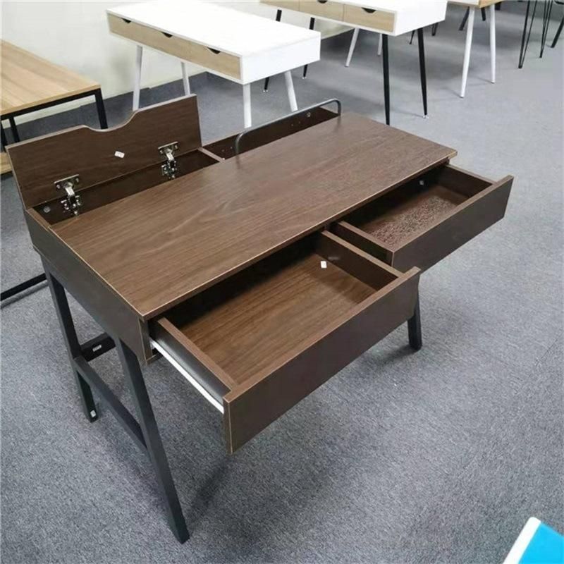 Wooden Furniture Office Studing Desk with Computer Side Table