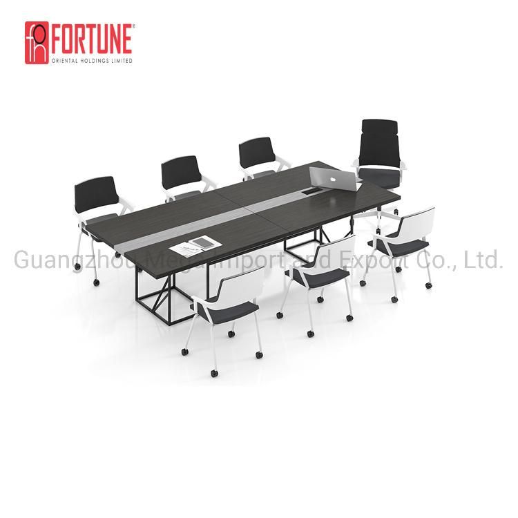I Shape Black MFC Boardroom Table