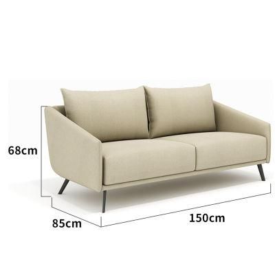 1 Seat 2 Seater Modern Style with Low Armrest Fabric Sofa Chairs of Lobby 3 Piece Suit