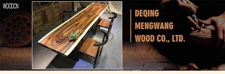 Solid Black Walnut Wood Nature Color Edge Glued Style Office Table/Desk Top