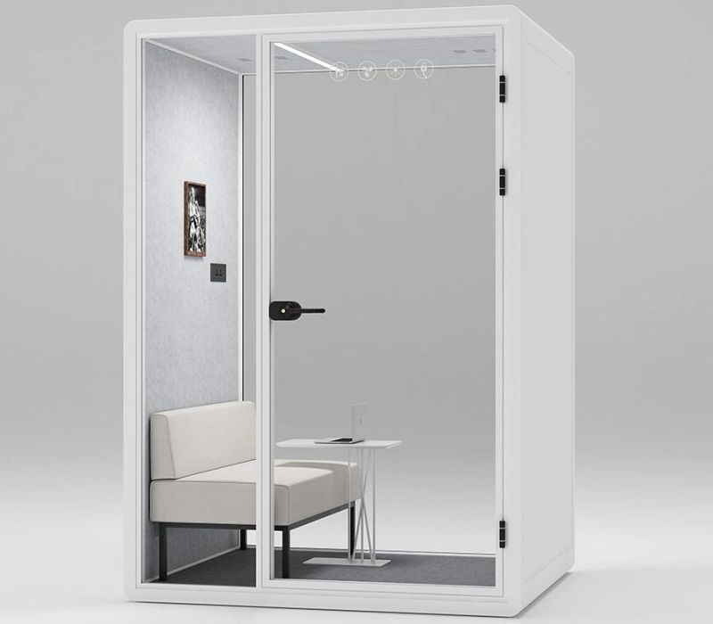 Office Booth Privacy Meeting Pod Office Sound Proof Booth with Furniture Option Sound Isolate Office Pod