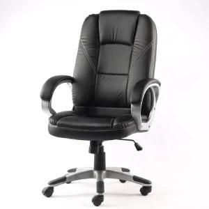Adjustable PU Leather Luxury Swivel Executive Computer Office Chair with Foot Rest 827