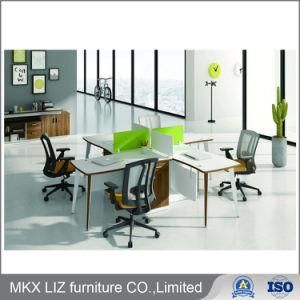 Partition Furniture 4 Person Office Workstation with Steel Legs (CF72A-4)