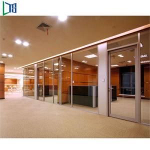Aluminium Alloy 6063-T5 Office Glass Partition Systems with Swing Door Divide House