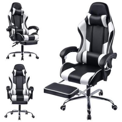 Factory Wholesale Swivel Armrest Massage Computer Silla Gamer PU Leather Racing Gaming Chair