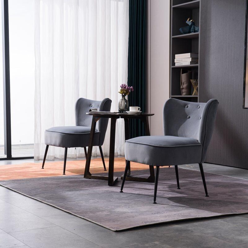 Furniture Chairs Living Room Coffee Shop Velvet Sofa