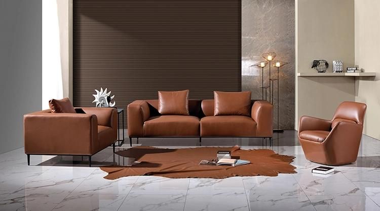 Luxury Modern Leather Sofa Set for Living Room/Office