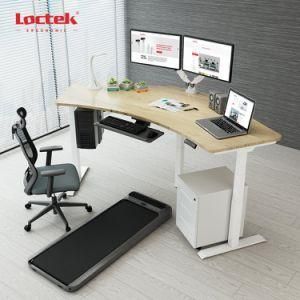 Loctek Et223V (IB) 3-Motor 120-Degree V-Shaped Office Height Adjustable Standing Computer Desk Frame