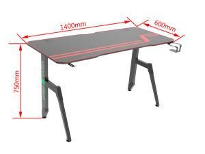 Oneray Gaming Desk Computer Table with Fighting RGB LED Breathing Light, Racing Table E-Sports Ergonomic PC Desk for Home