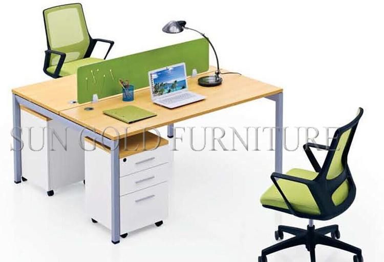 Cheap Price L Shape Office Desk White Office Table Office Furniture (SZ-OD120)