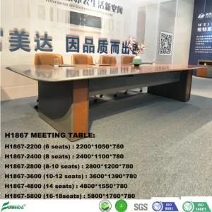 H1867 Modern Project Office Furniture Veneer Wooden Conference Meeting Table