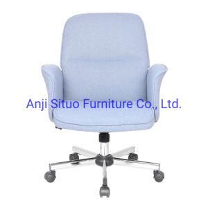 Modern Grey Ergonomic Adjustable Home Office Computer Desk Swivel Chair