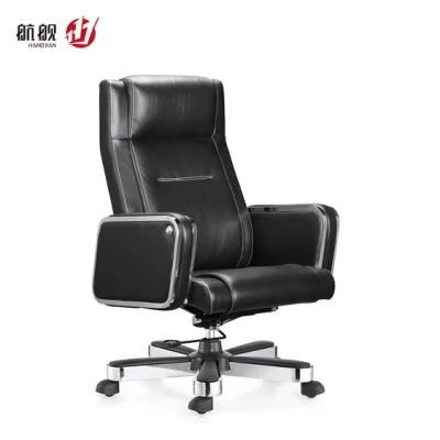 with Footrest Latest Luxury Leather CEO Executive Reclining Office Chair