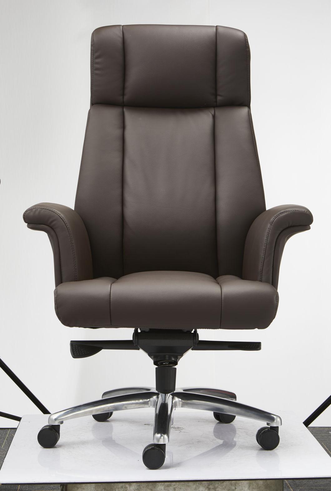 Modern Ergonomic Adjustable High Swivel Computer Visitor PU Boss Executive Leather Office Chair