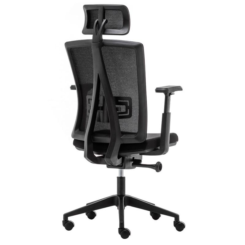 High Quality Back Mesh Fabric Swivel Computer Desk Chair Luxury Ergonomic Executive Commercial Office Chairs with Headrest