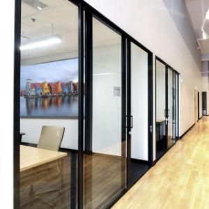 Modern Glass Partition Tempered Glass Aluminum Alloy Office Partition Wall