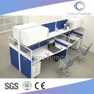 Modern Furniture Four Seats Office Workstation Straight Shape Cubicles (CAS-W41231)