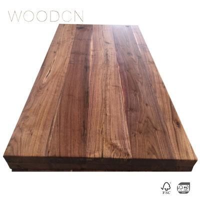 Solid Black Walnut Wood Edge Glued Worktop