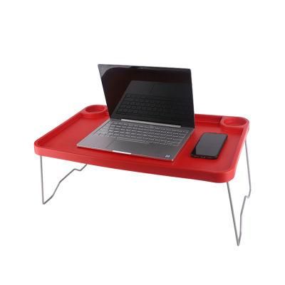 Foldable Computer Desk with Cup Holder and Metal Legs Office Desk a Must-Have for Lazy People Easy to Store