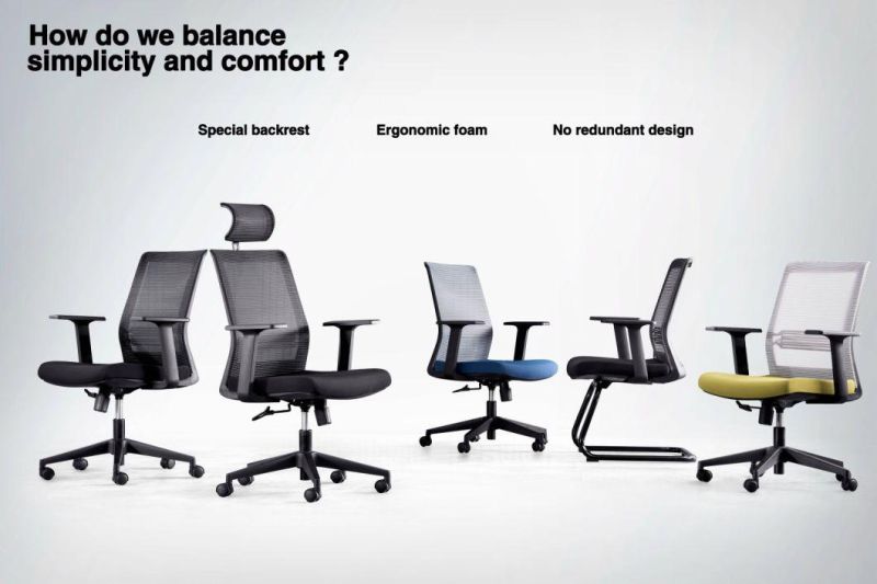 Hot Rotary with Armrest Folding Chair Barber Chairs Computer Parts Office Furniture