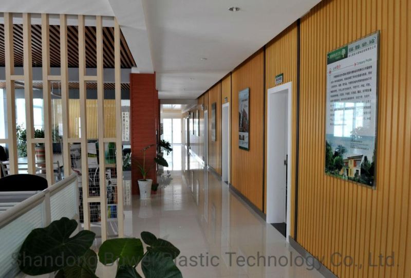 Waterproof WPC Wood Plastic Composite Shiny and Smooth WPC Column Hollow Square Tube for Interior Partition and ceiling Decoration